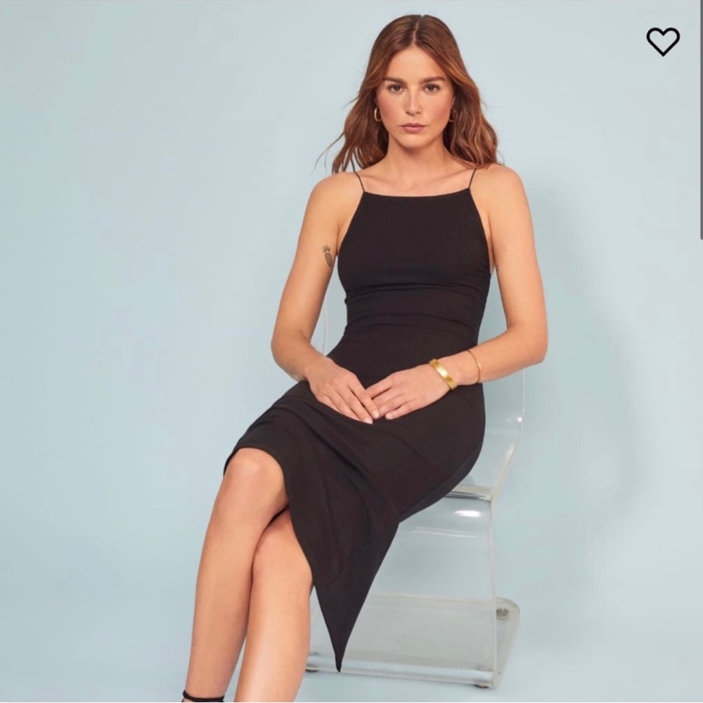 Reformation Ribbed Midi Dress